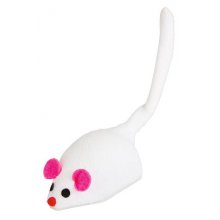 IGRAČA za mačka - bela miška za naviti