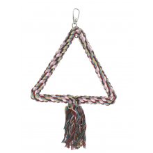IGRAČA za ptice - trikotnik (bombažna vrv) 30cm