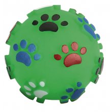 IGRAČA za psa - žoga s tačkami vinil 10cm